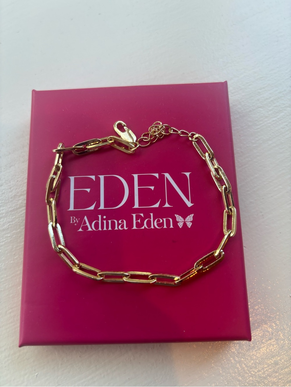 Adina Eden Gold Link Anklet